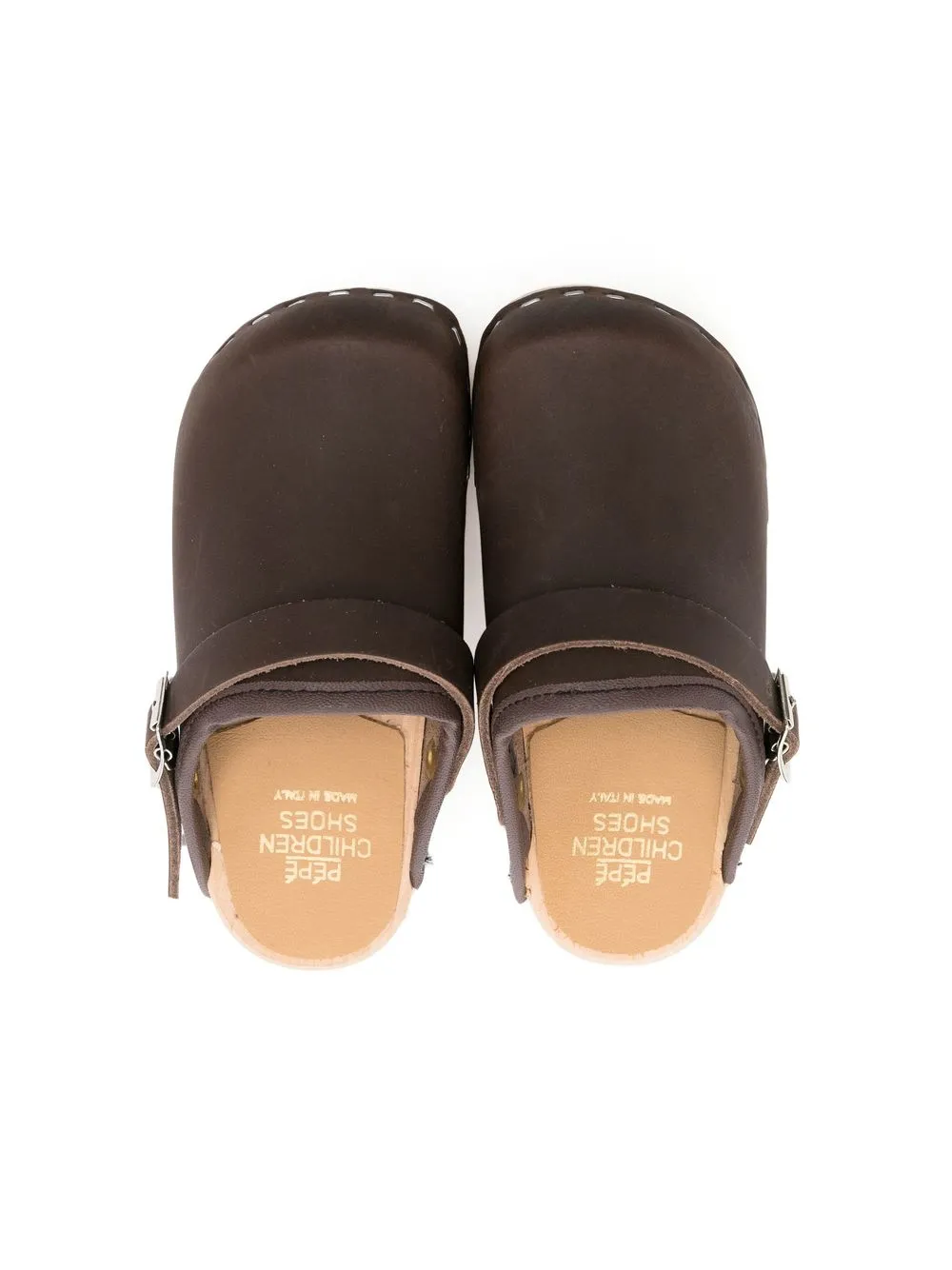 Pèpè Platform Clog Sandals In Brown