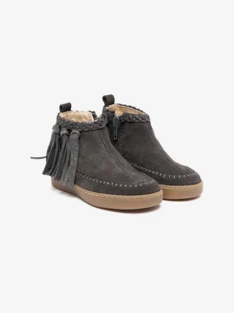Pèpè botines con detalle de borlas