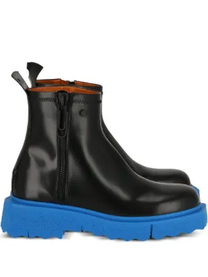Off-White zip-fastening Sponge Ankle Boots | Black | FARFETCH