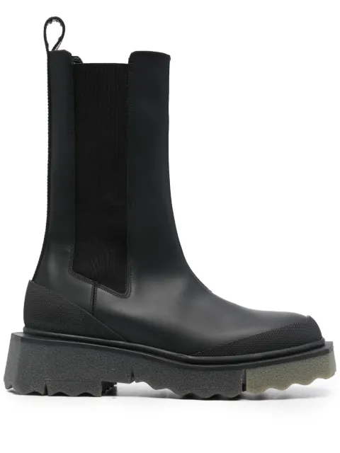 Off-White Calf Sponge leather chelsea boots
