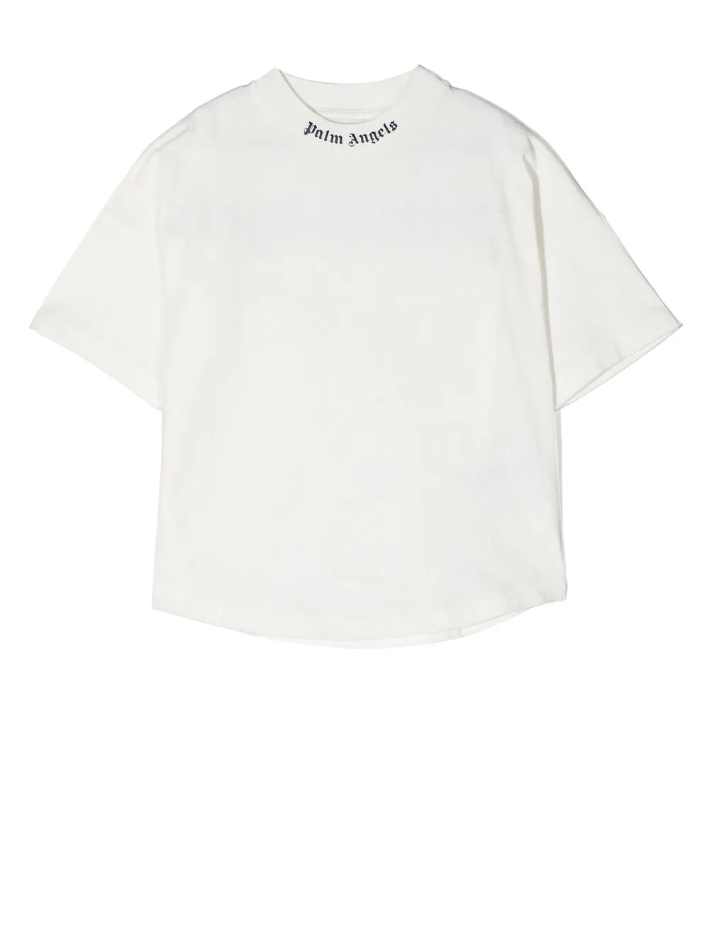 

Palm Angels Kids playera con logo en el cuello - Blanco