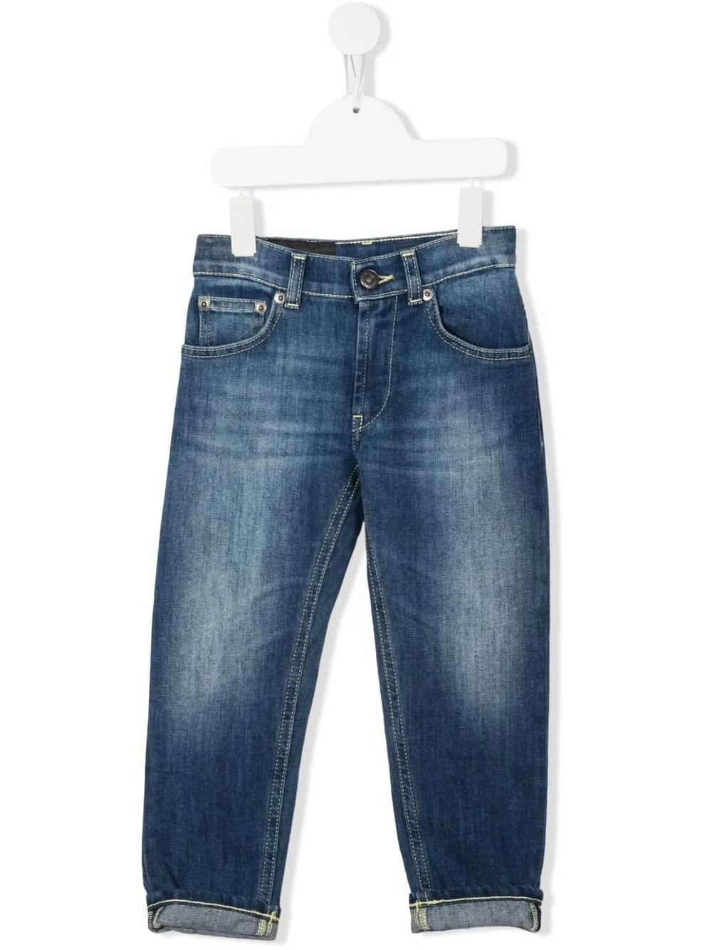 Dondup Kids' Mid-wash Jeans In Blue