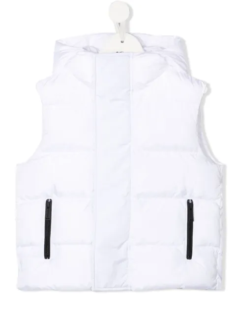 DSQUARED2 KIDS padded hooded gilet