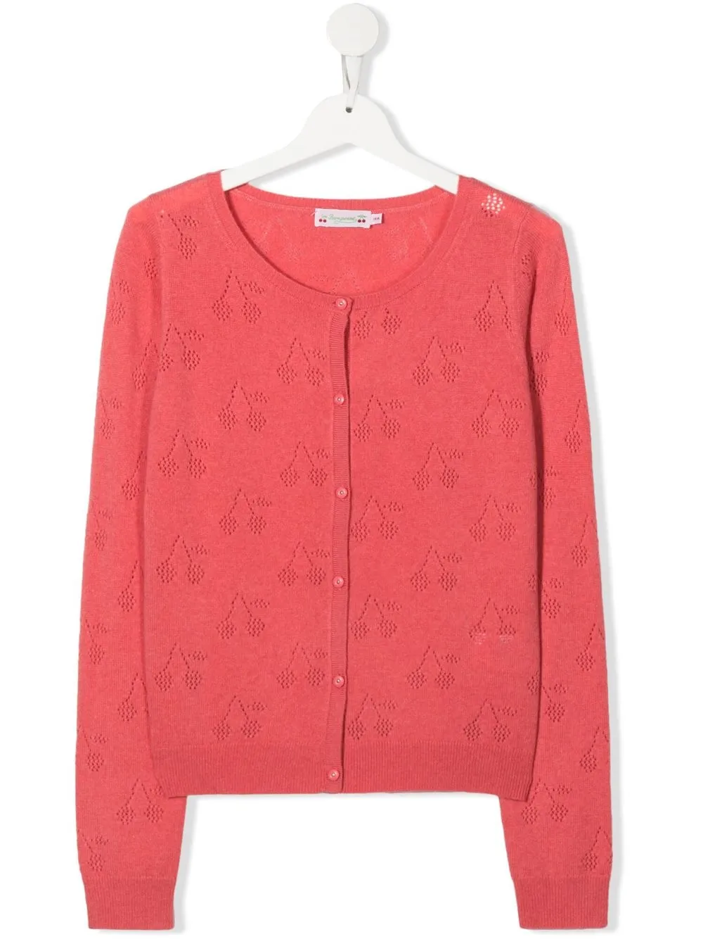 

Bonpoint cárdigan de cachemira con detalle de cerezas - Rosado