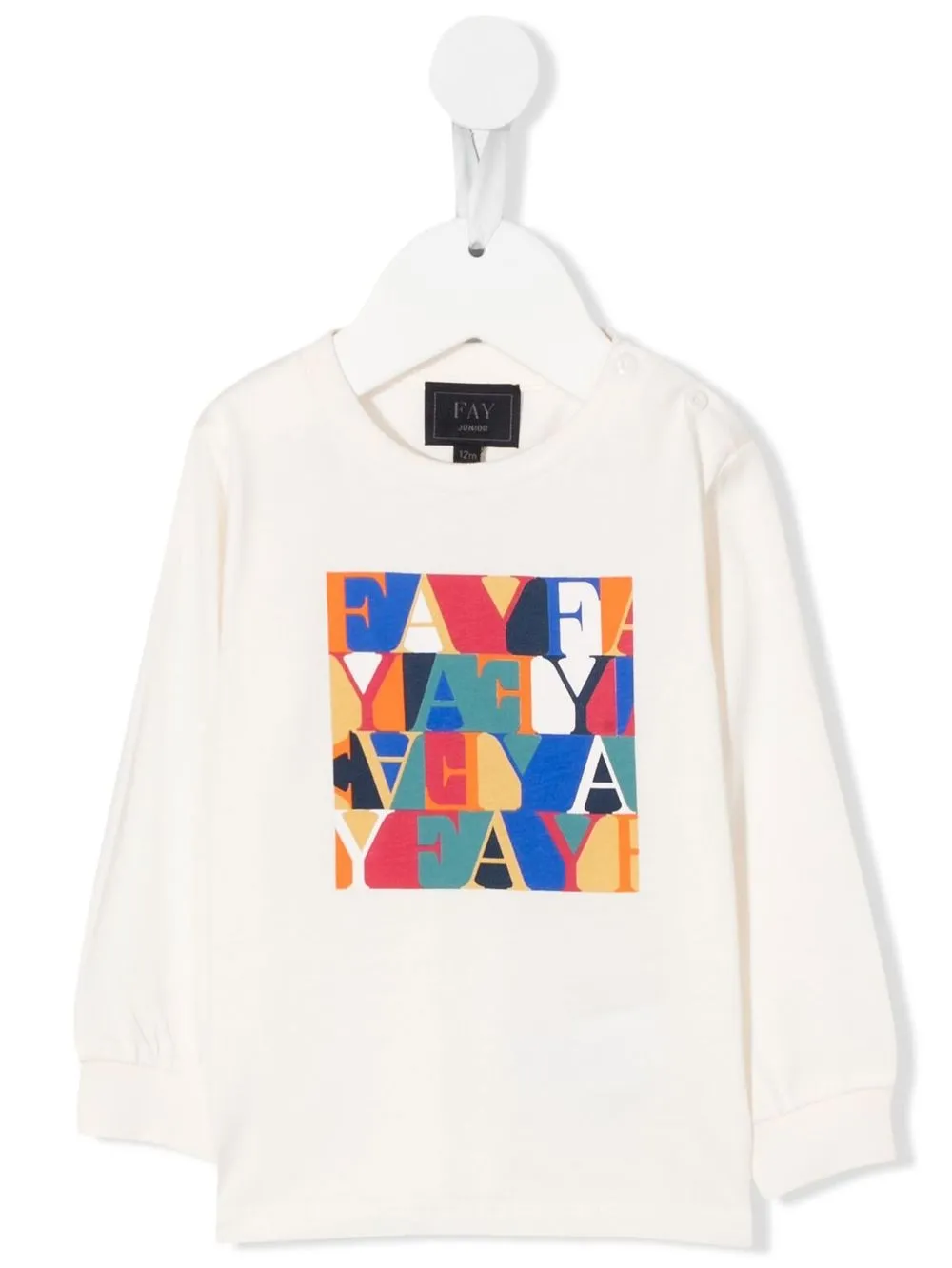 

Fay Kids logo-print long-sleeve sweatshirt - Neutrals