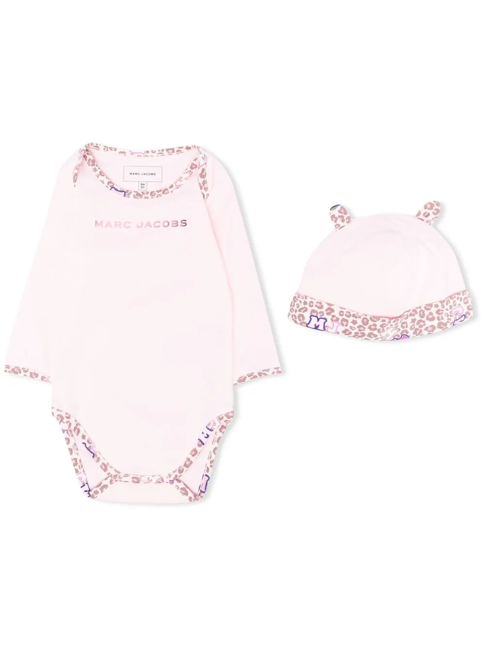 

Marc Jacobs Kids body con logo estampado - Rosado