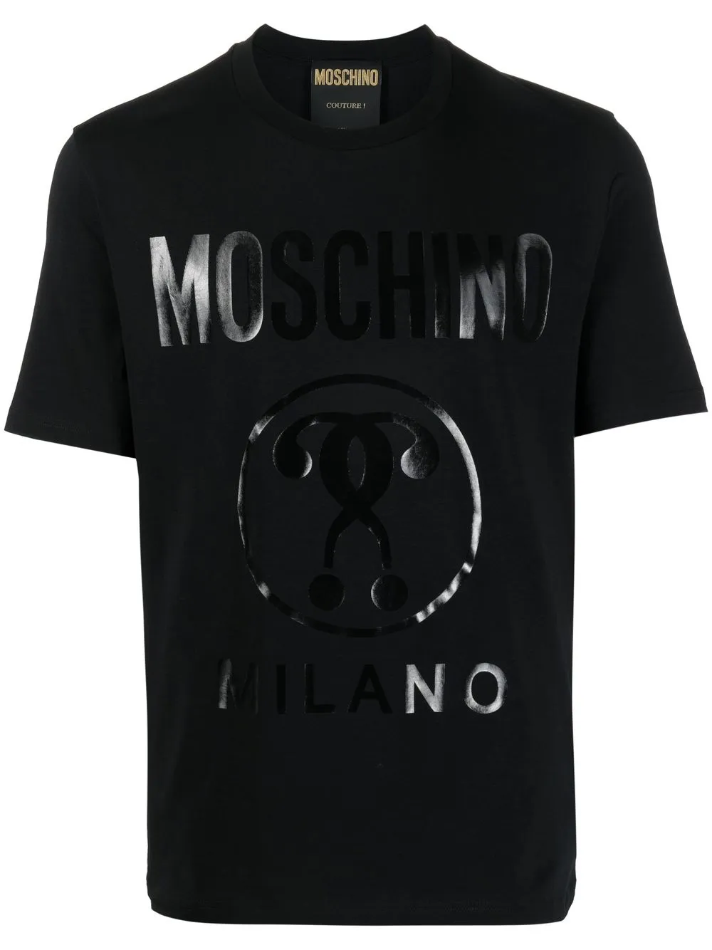 

Moschino playera manga corta con logo estampado - Negro