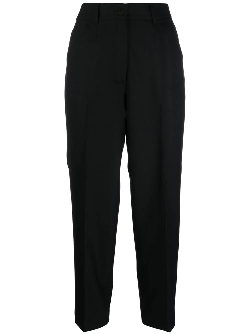 

Seventy cropped high-waisted trousers - Black