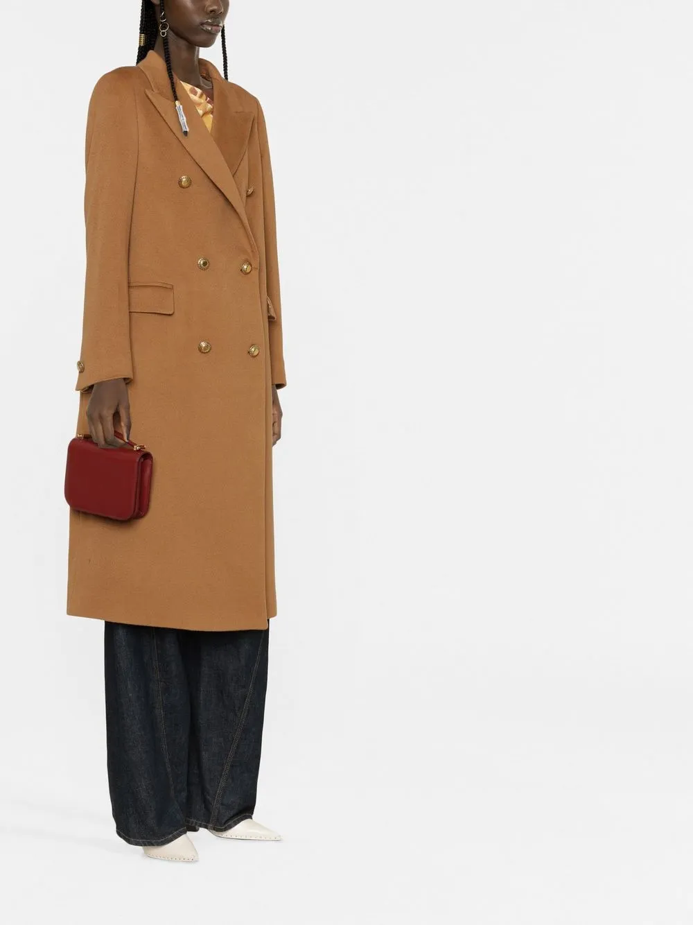 Jole double-breasted trench coat