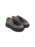 Pèpè panelled shearling brogues - Grey