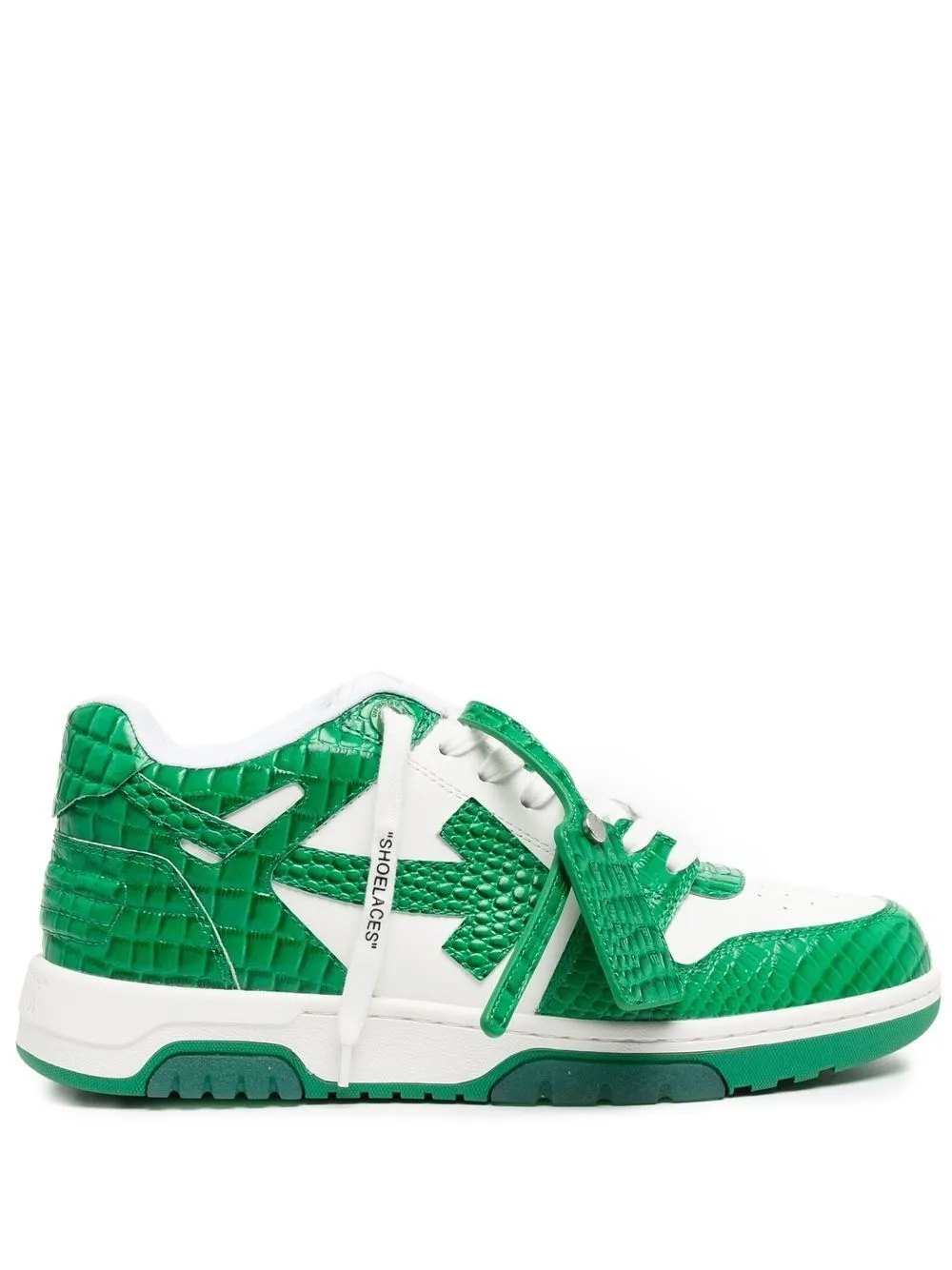 

Off-White OUT OF OFFICE CROCO PRINT LEA - WHITE GREEN