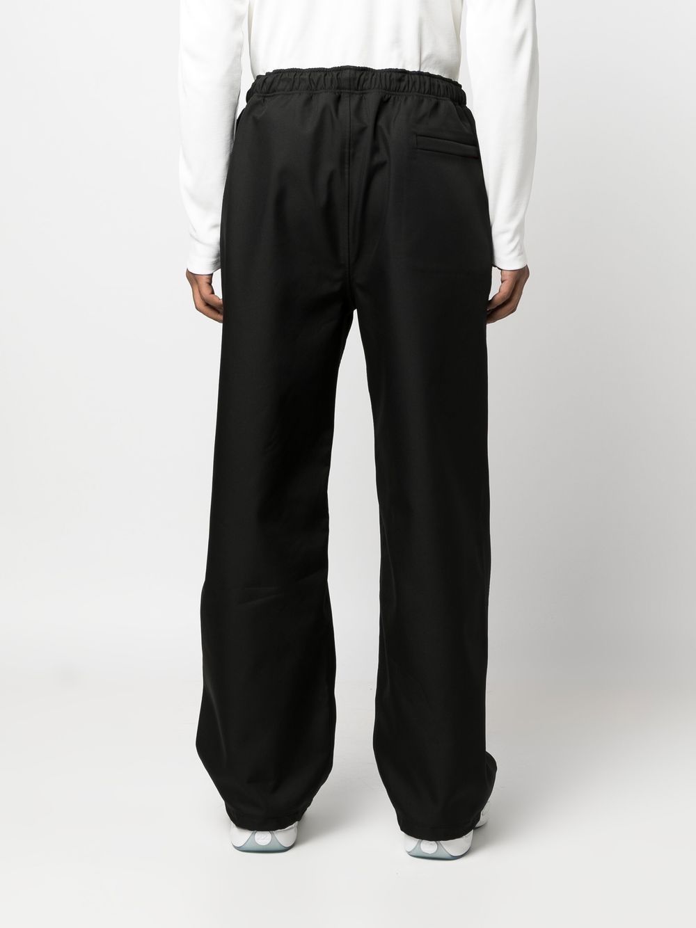 Shop Off-white Logo-print Track Pants In Black White