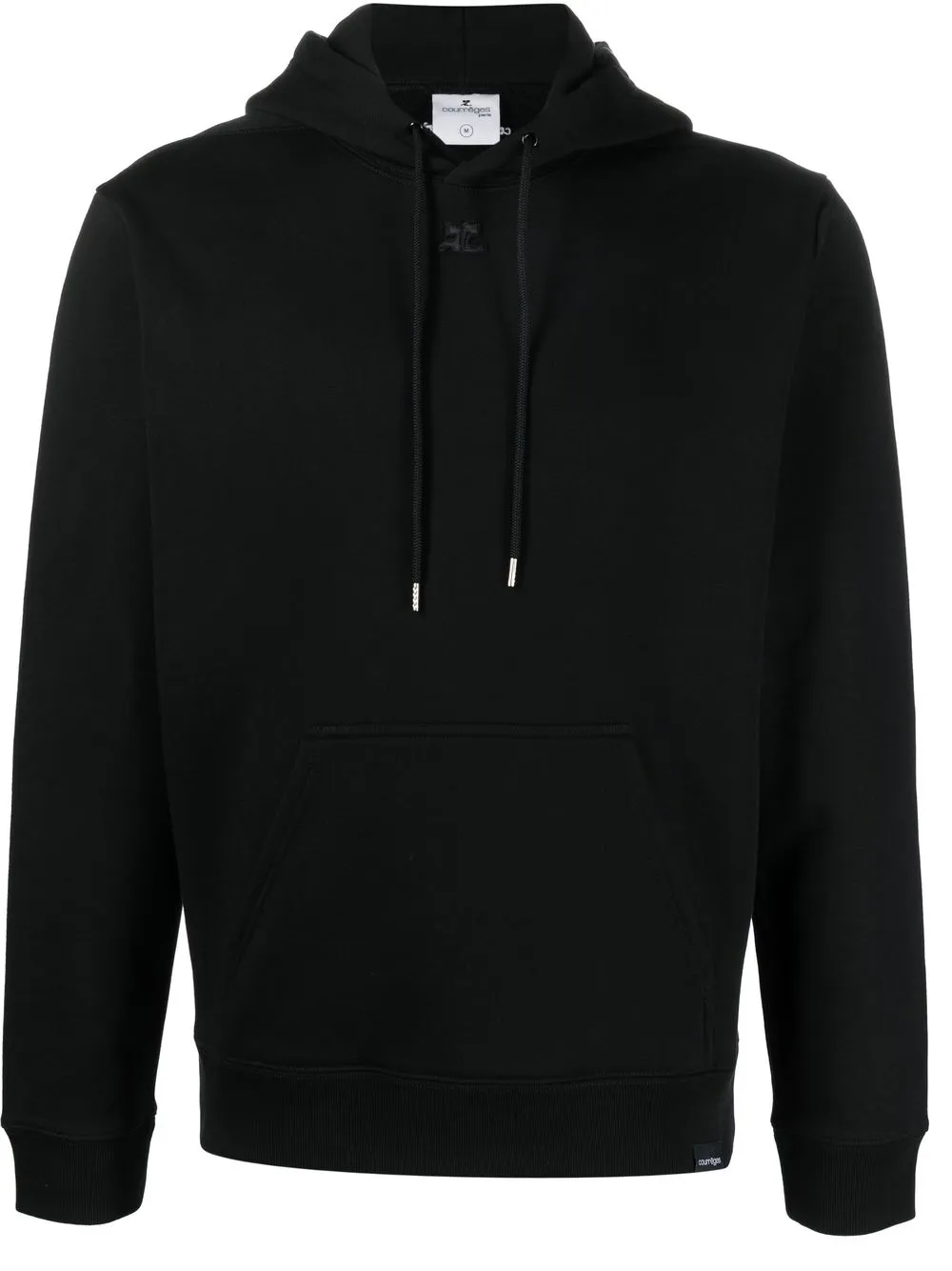 

Courrèges hoodie con parche del logo - Negro