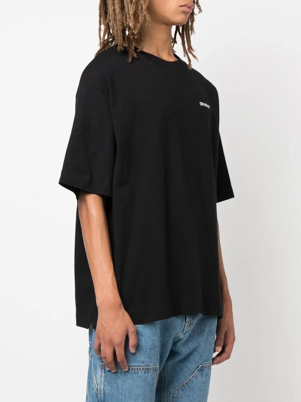 OffWhite Chain Arrow Cotton Tshirt Farfetch