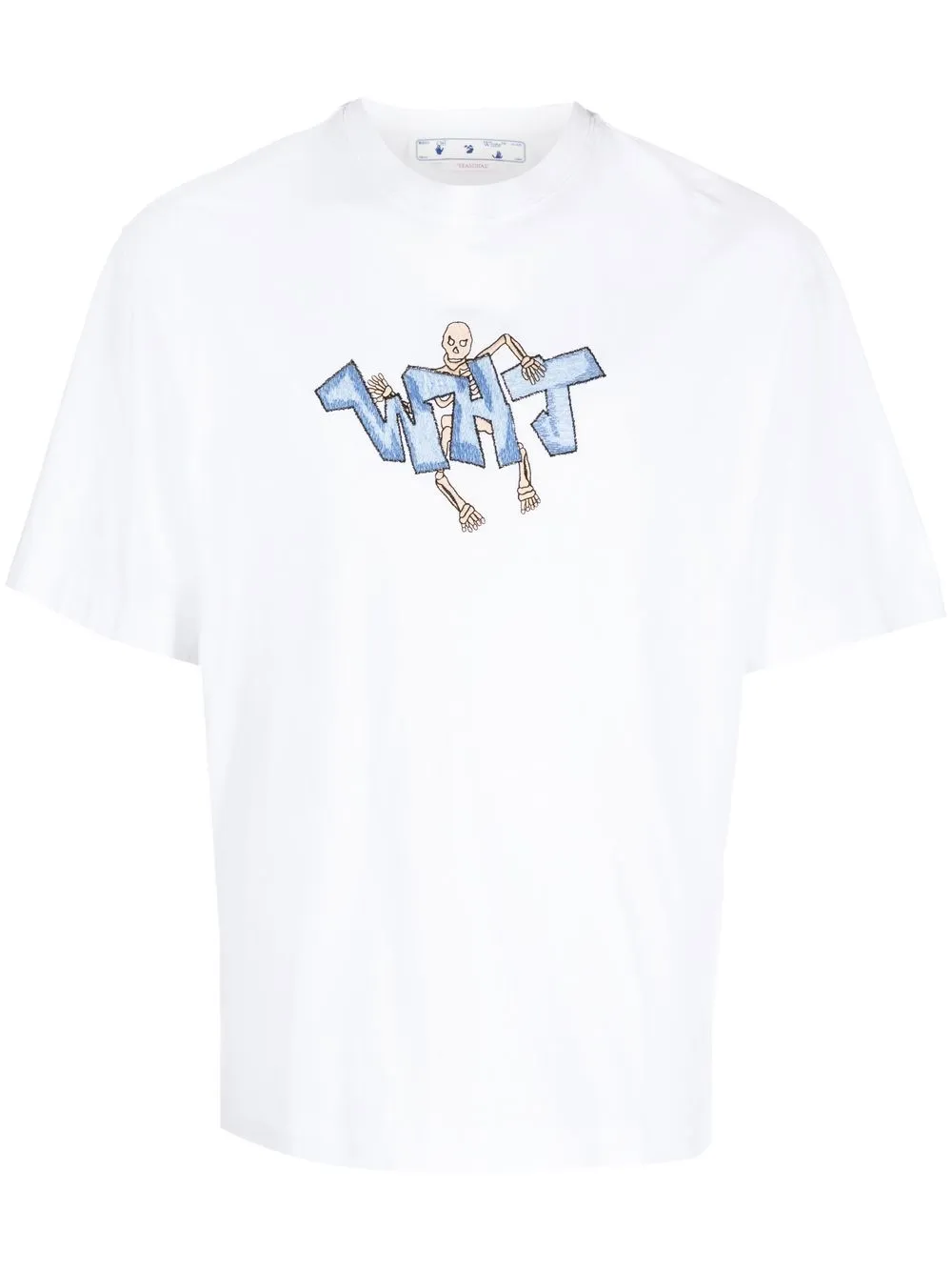 

Off-White playera con logo estampado - Blanco