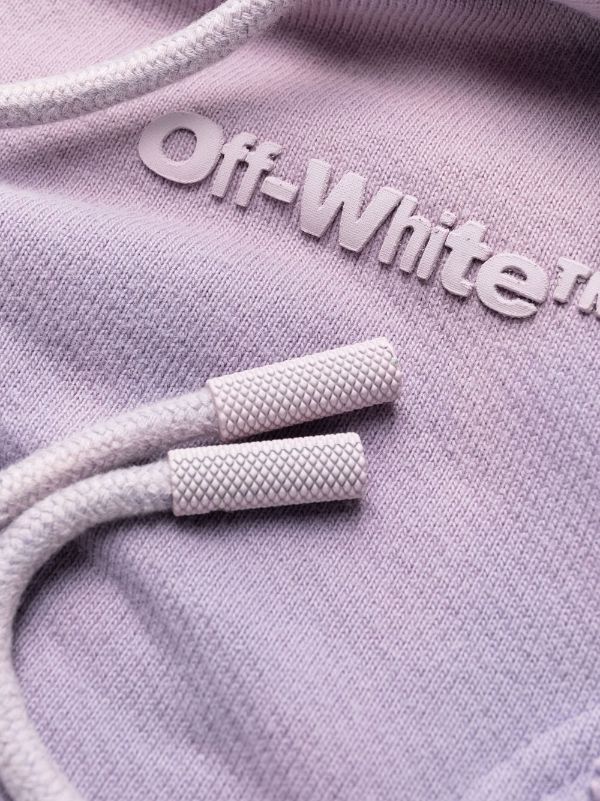 Off-White logo-detail Exposed Hoodie - Farfetch