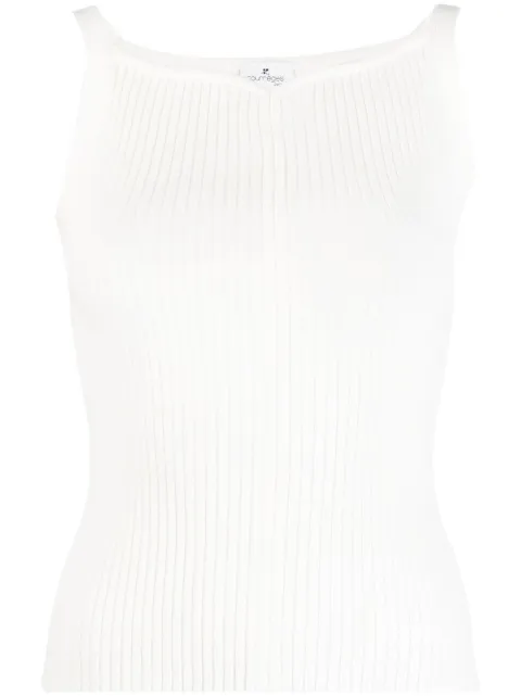 Courrèges ribbed-knit vest top