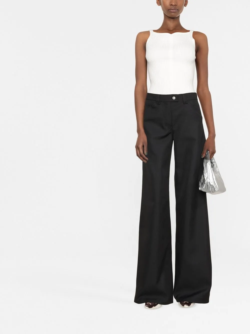 Courrèges ribbed-knit vest top | Knitted Tops | Image 2