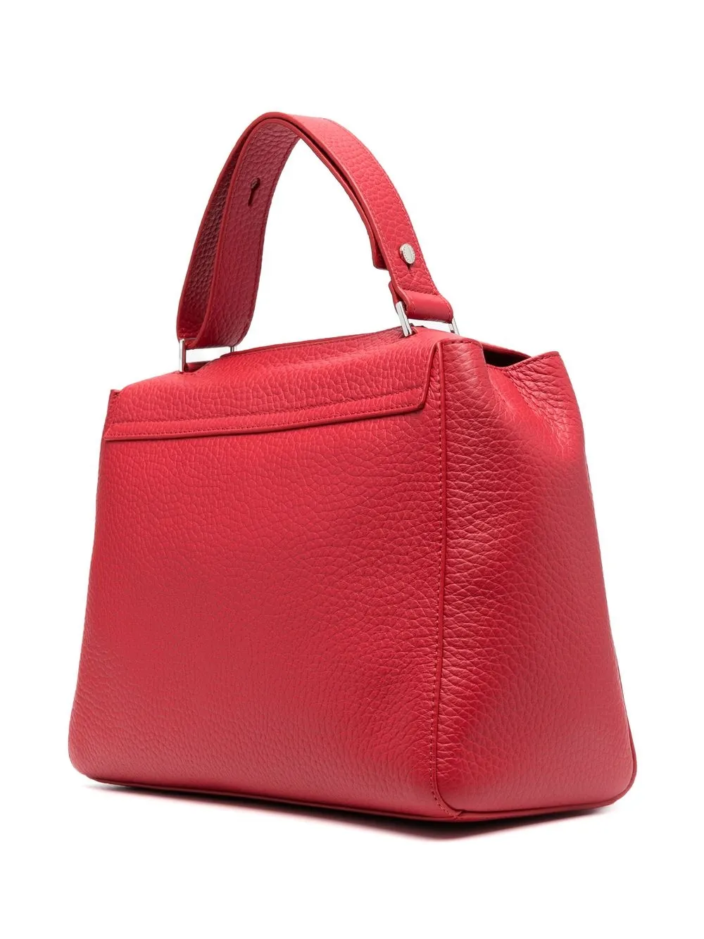  Orciani Sveva Grained Leather Shoulder Bag - Red 