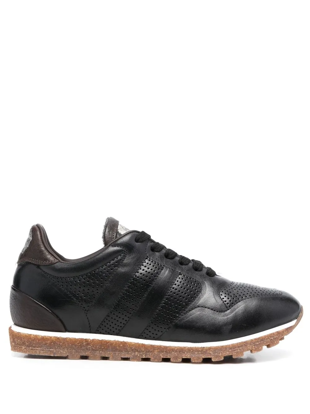 

Alberto Fasciani tenis con panel perforado - Negro