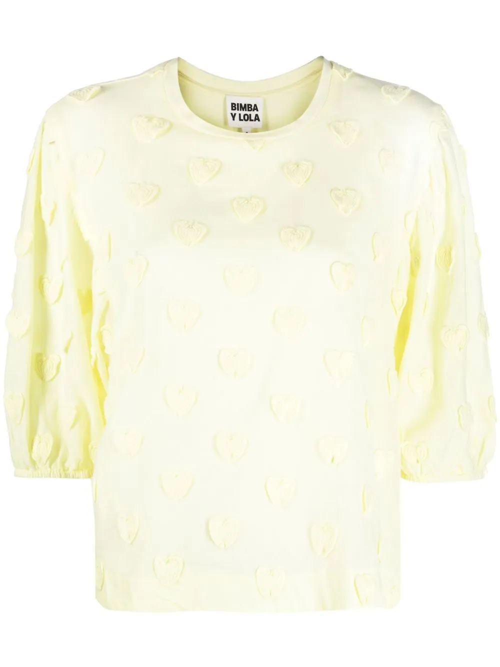 

Bimba y Lola blusa con detalles de corazón - Amarillo