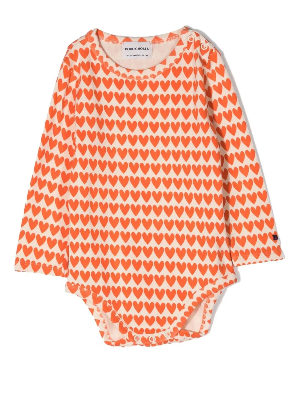 

Bobo Choses body con corazones estampados - Neutro