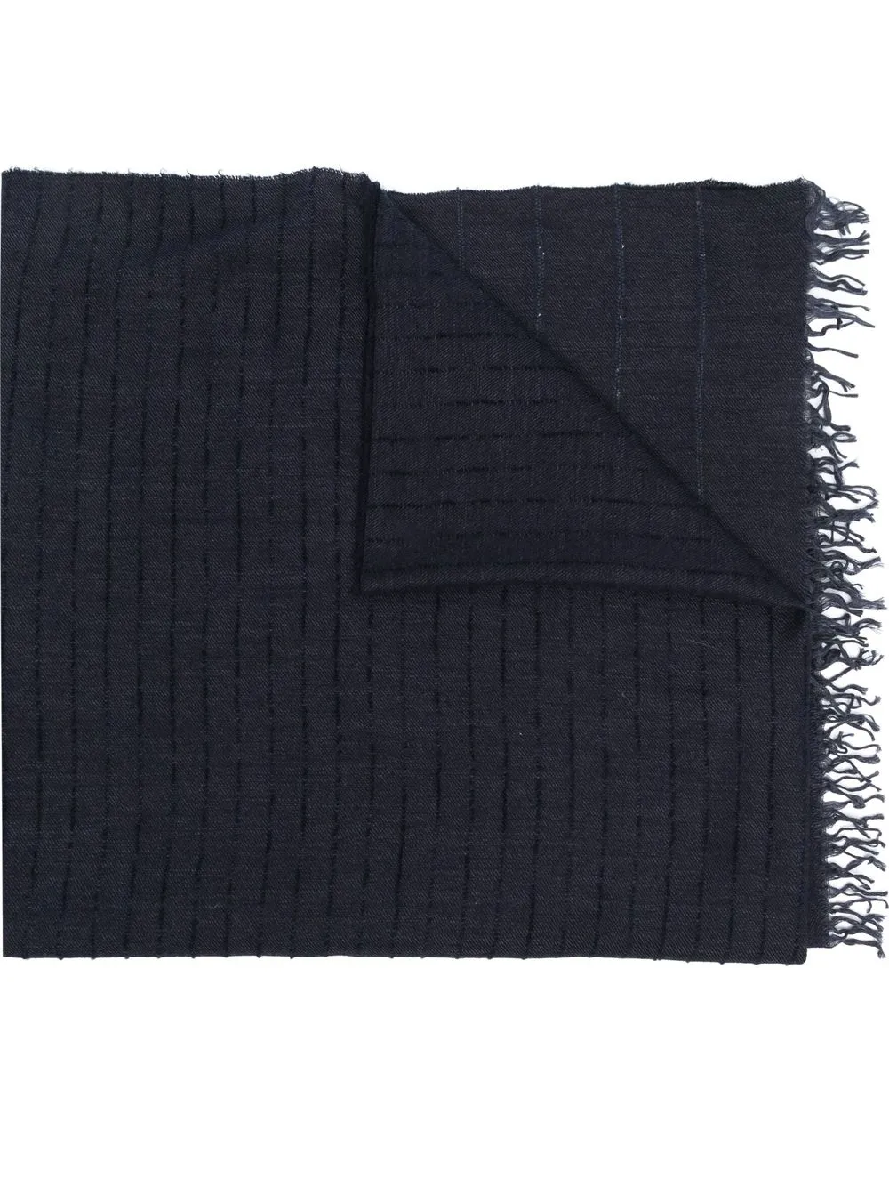 

Peserico virgin-wool fringed scarf - Blue