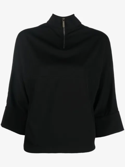 Opening Ceremony logo-patch high-neck jersey top