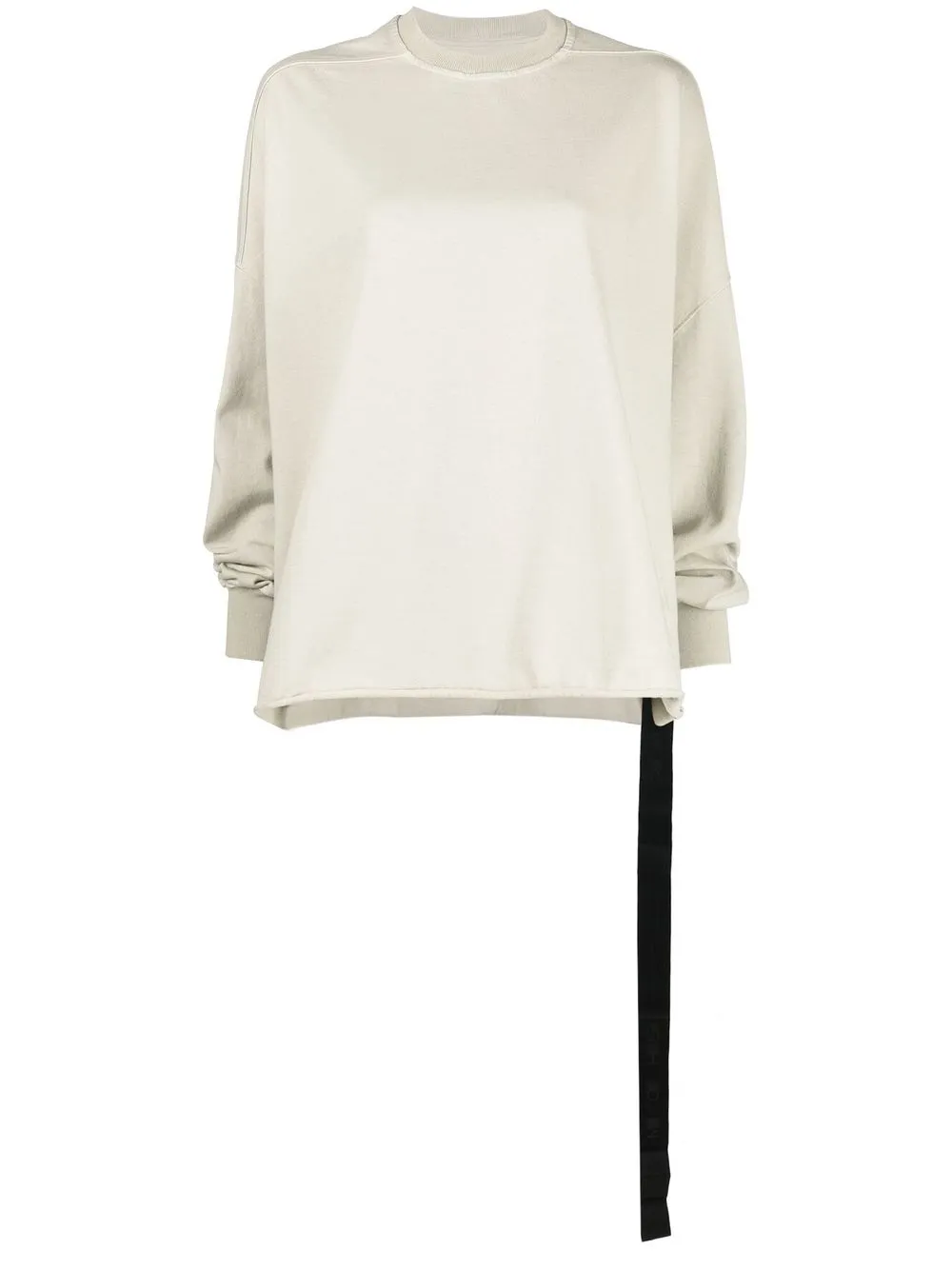 

Rick Owens DRKSHDW strap-detail cotton crew-neck sweatshirt - Neutrals