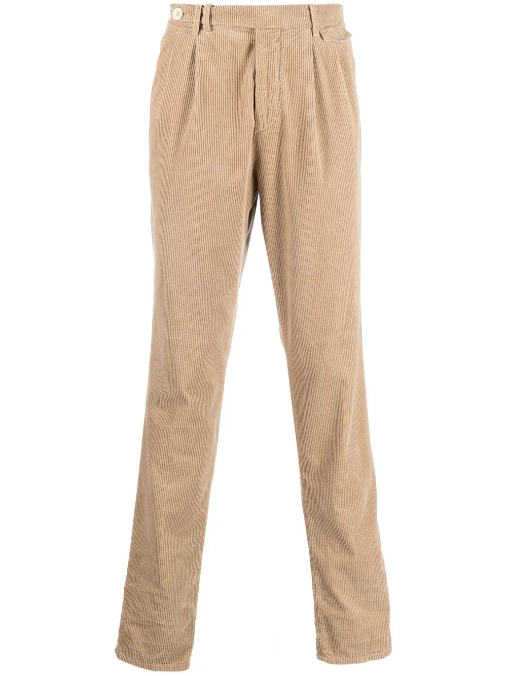 corduroy straight-leg trousers