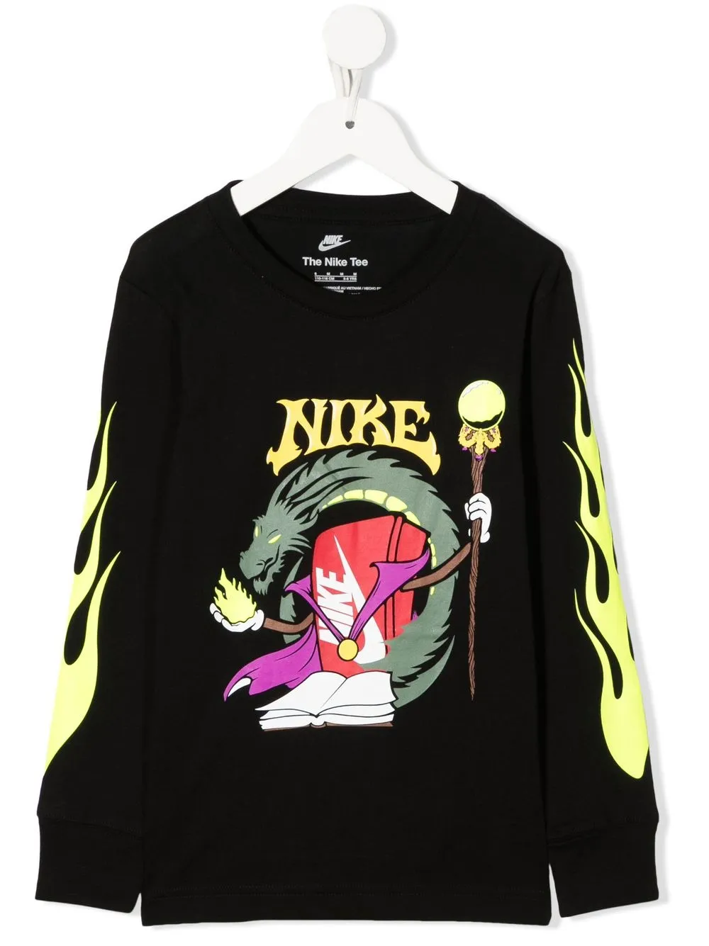 

Nike Kids graphic-print long-sleeve T-shirt - Black