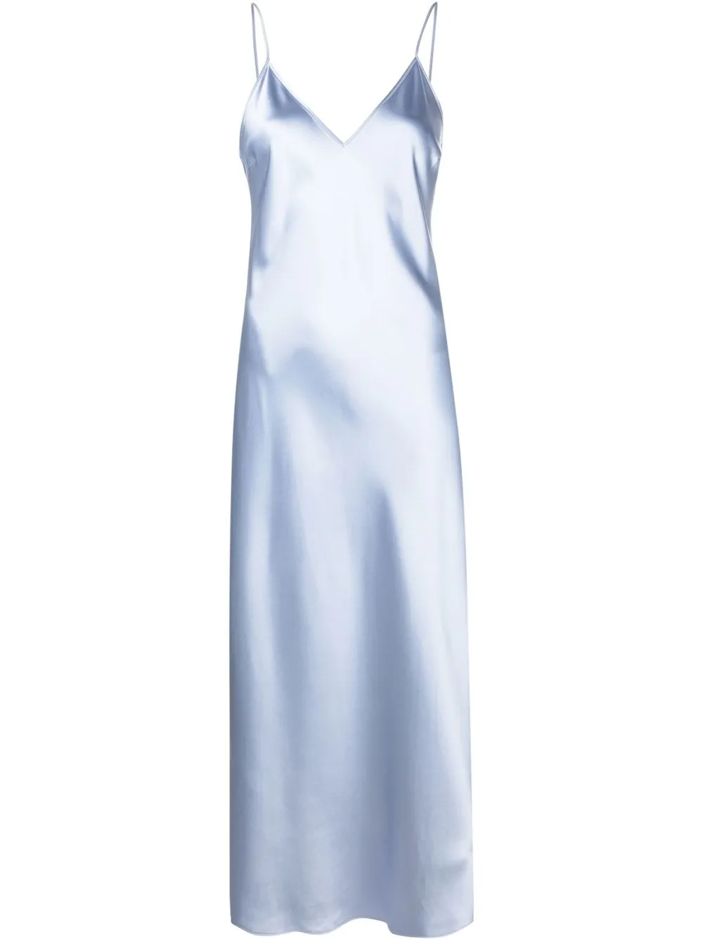 

JOSEPH satin-finish V-neck midi dress - Blue