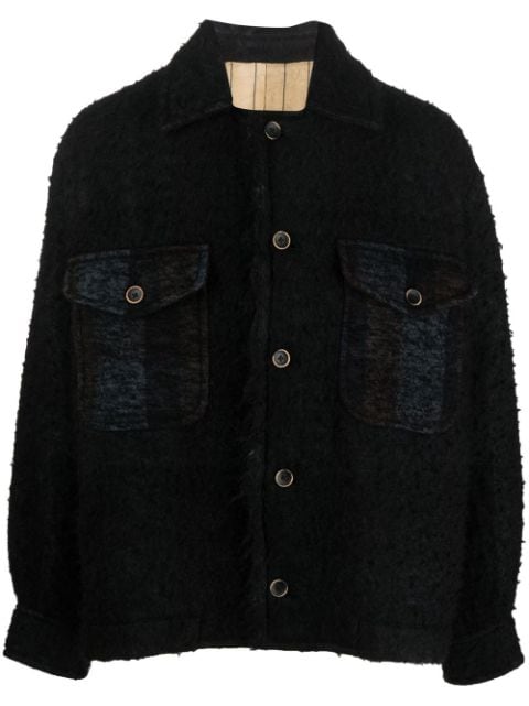 Uma Wang textured flap-pocket shirt jacket
