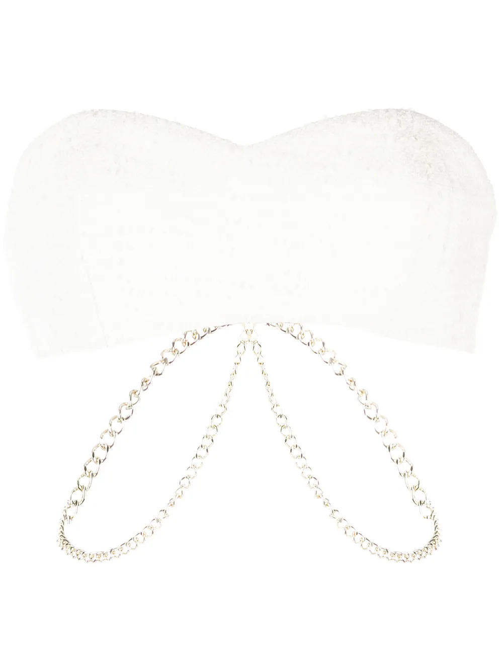 

Retrofete top Loris estilo bandeau - Blanco