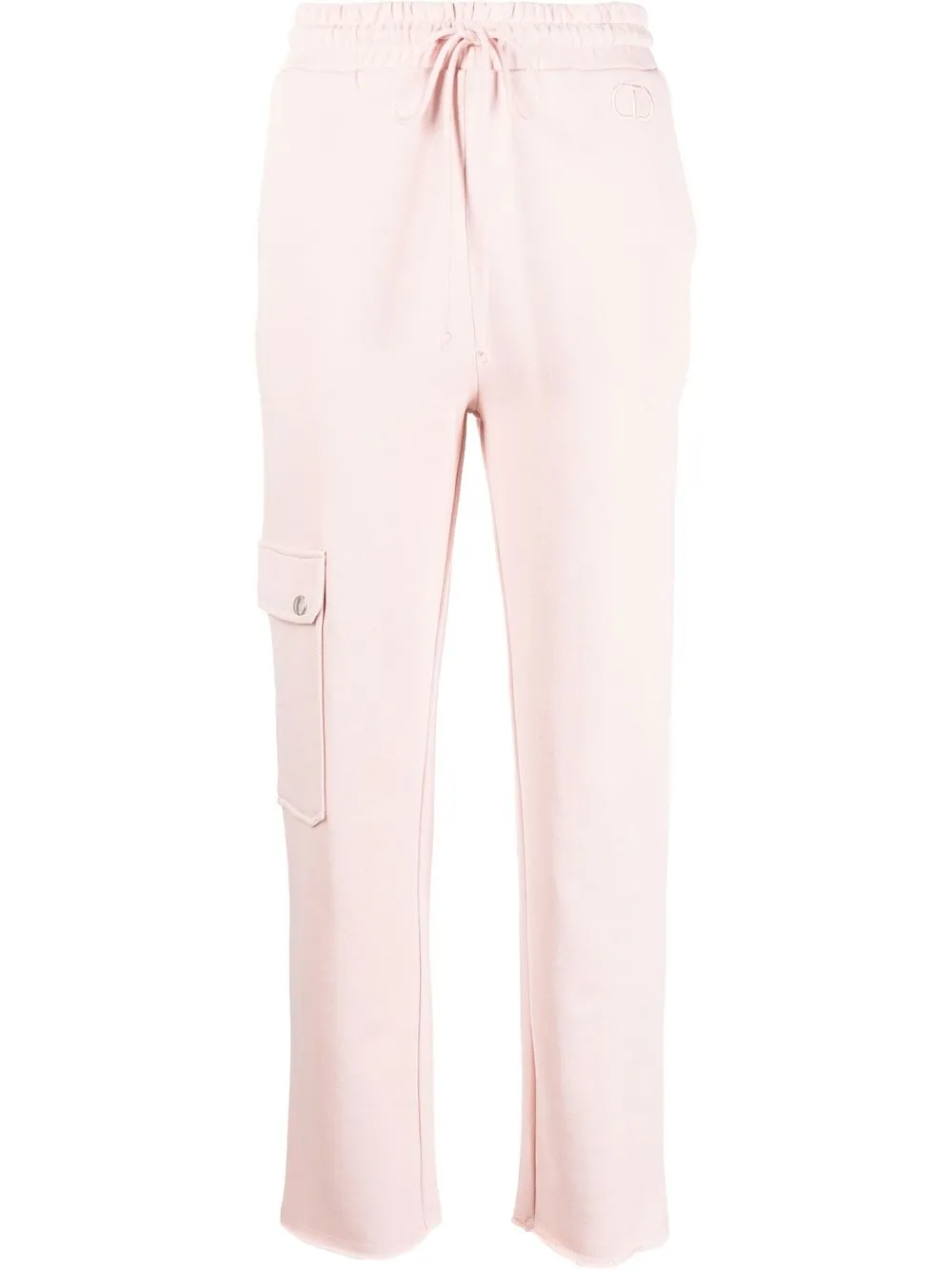 

TWINSET straight-leg cotton sweatpants - Pink