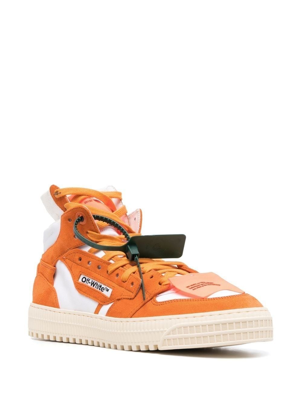 Shop Off-white 3.0 Off Court High-top Sneakers In White Orange