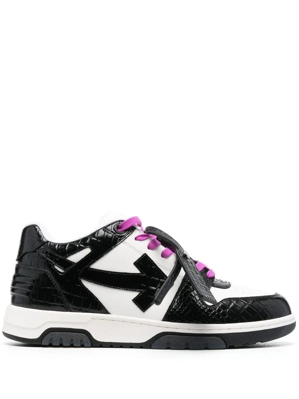 

Off-White leather-trim panelled sneakers - WHITE BLACK