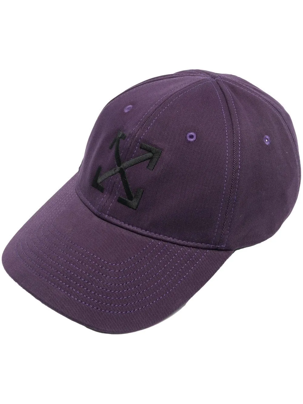 

Off-White gorra con logo bordado - Aubergine Black