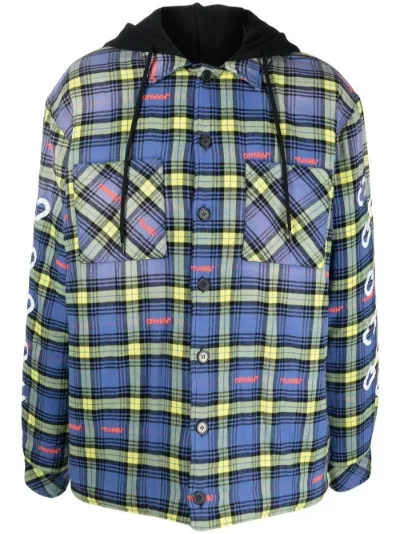 plaid-check shirt jacket | Off-White 