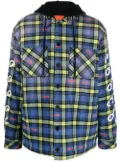 Off-White plaid-check shirt jacket - Blue