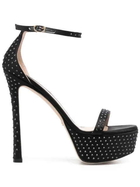Stuart Weitzman 160mm crystal-embellished platform sandals
