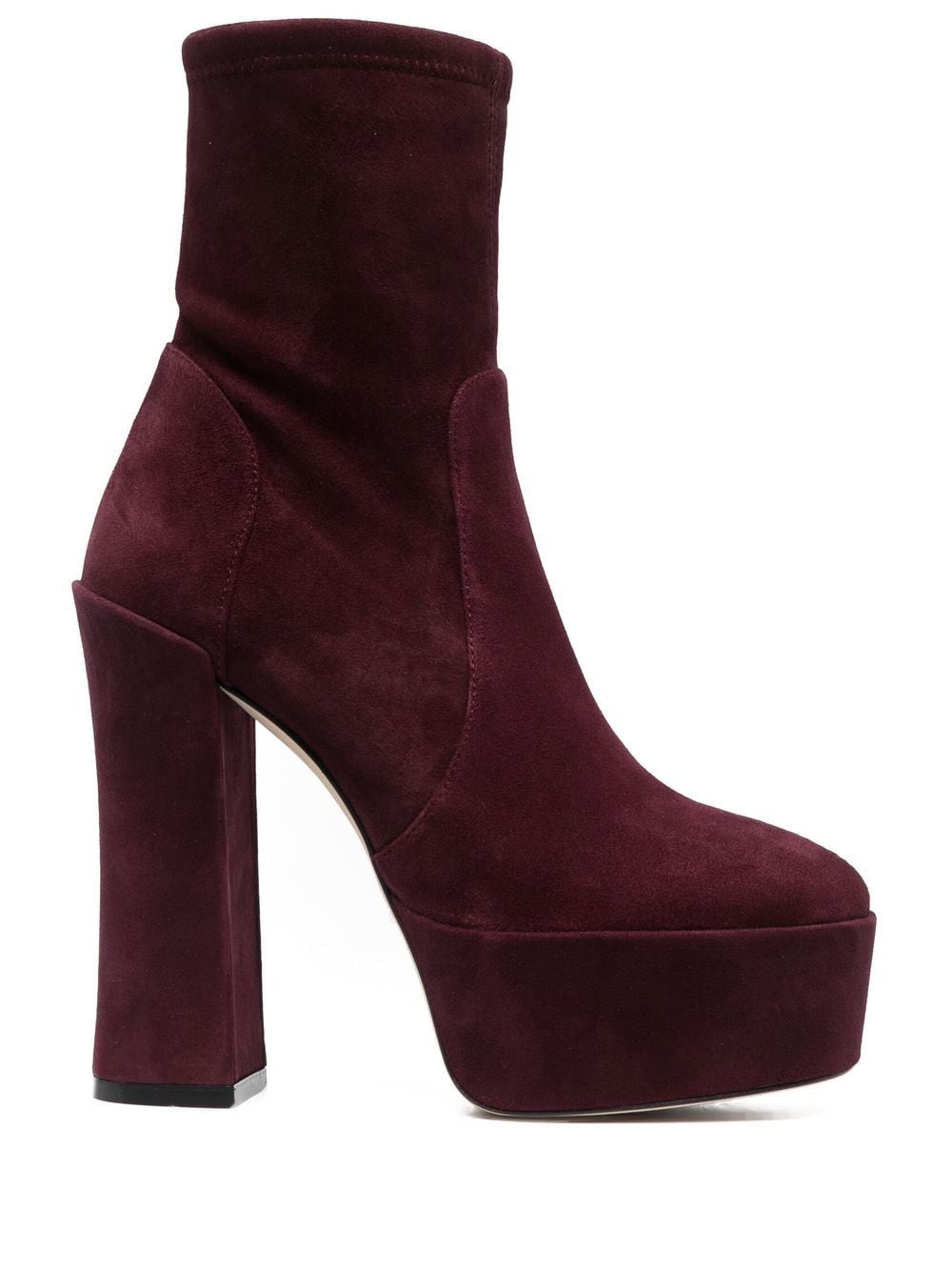 

Stuart Weitzman botas Skyhigh con plataforma de 145mm - Rojo