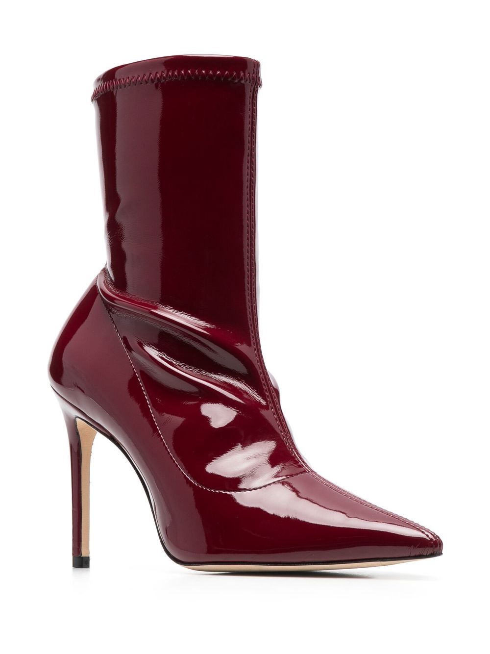 Stuart Weitzman 115mm leather boots - Red