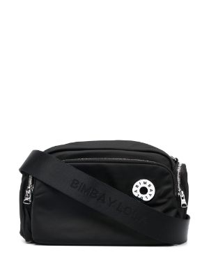 Buy Bimba Y Lola Medium Logo-plaque Crossbody Bag - Blue At 20% Off