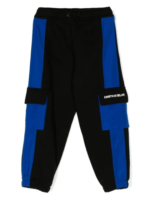 Marcelo Burlon County Of Milan Kids Pixel Logo-print panelled track pants