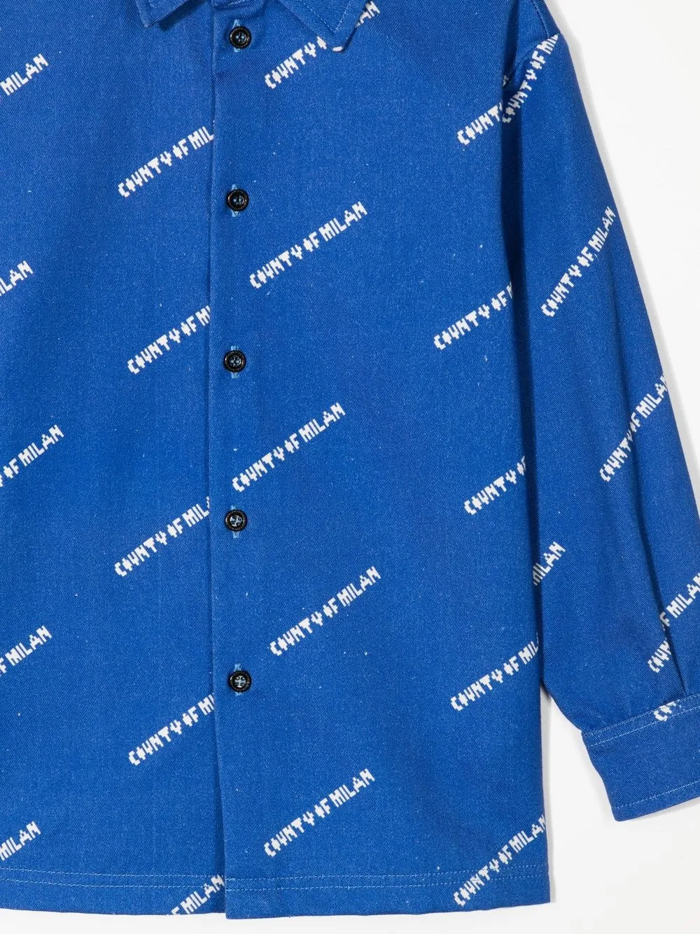 Marcelo Burlon County Of Milan Kids ロゴ シャツ | ブルー