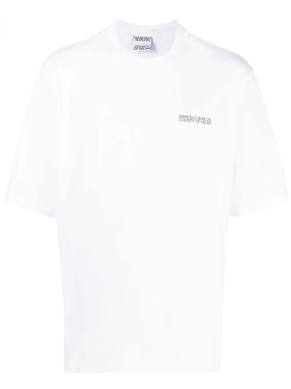 marcelo burlon county of milan tempera cross over print t-shirt - blanc