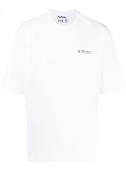 COUNTY OF MILAN Tempera Cross Over print T-shirt