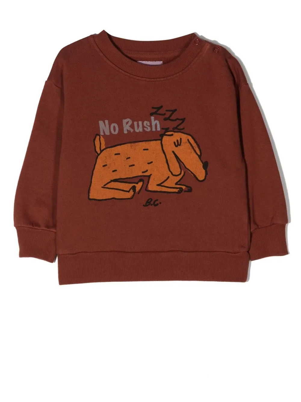 

Bobo Choses Sleepy Dog organic-cotton sweatshirt - Brown