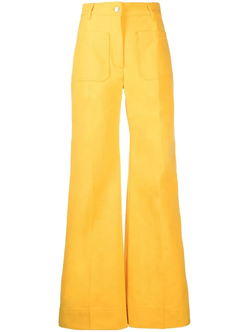 

Victoria Beckham jeans acampanados con bolsillos - Naranja